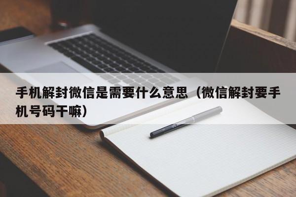 预加保号-手机解封微信是需要什么意思（微信解封要手机号码干嘛）(1)