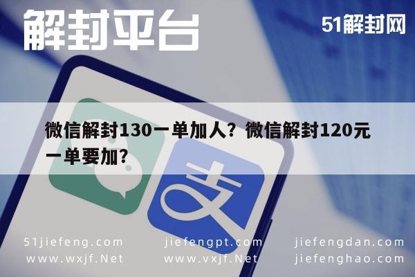 微信解封-微信解封130一单加人？微信解封120元一单要加？(1)