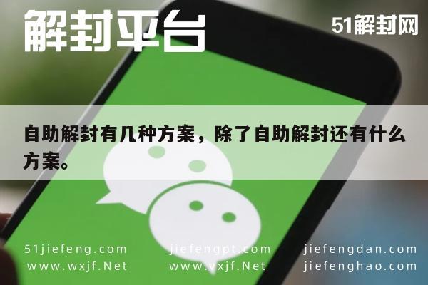 微信辅助-自助解封有几种方案，除了自助解封还有什么方案。(1)